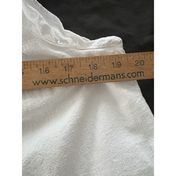 Universal Threads Babydoll Sundress Size Medium White Ruffle Beach Coastal Lagen - Picture 10 of 16